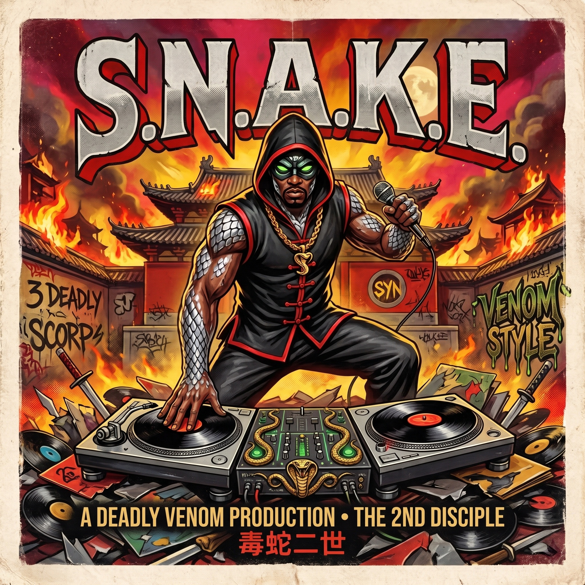 Track 01: The 2nd Disciple Single Cover Art starring THE S.N.A.K.E.